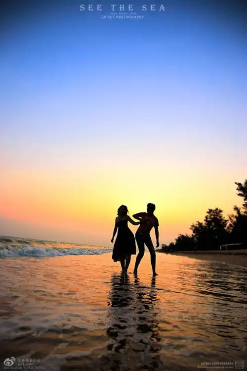 丝婚秀恩爱 比基尼 婚纱 自拍 航拍 秀恩爱 三亚要被玩坏了