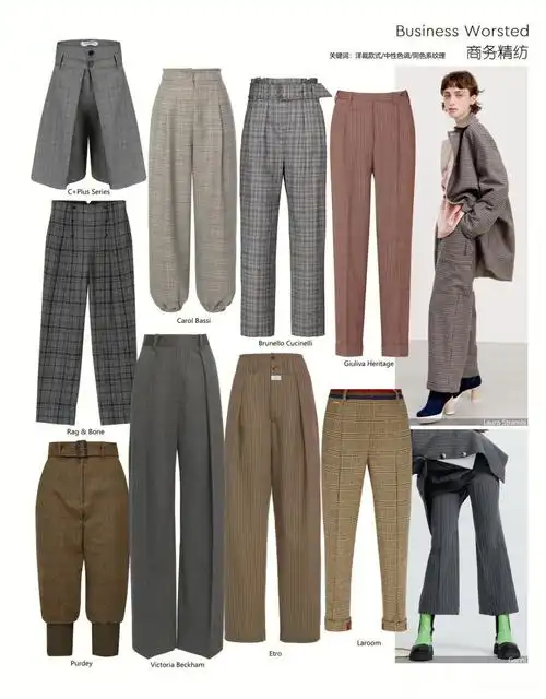 2021秋冬流行趋势裤子面料