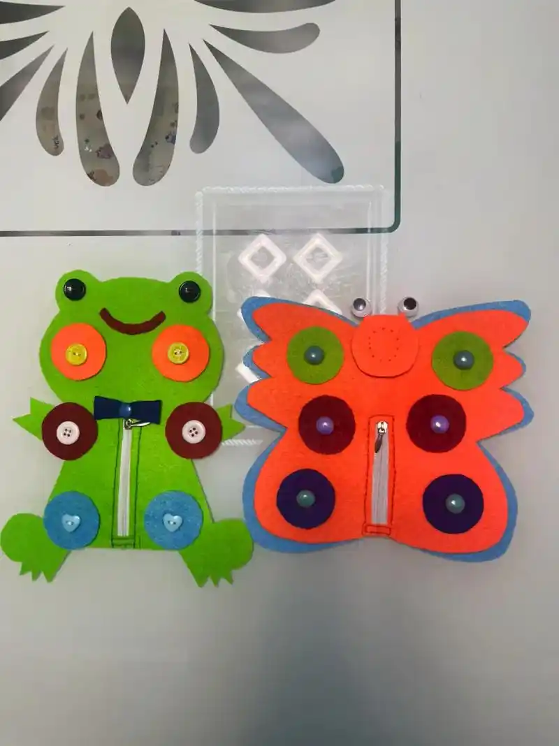 幼儿练习扣扣子教具手工制作