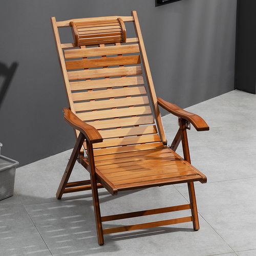 躺椅懒人背椅椅子竹椅睡床午睡休闲午休家用折叠椅