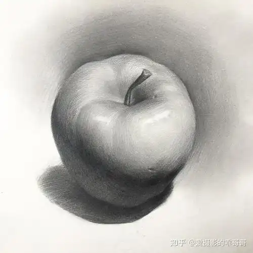 素描苹果要画到什么时候才算一颗好素描苹果