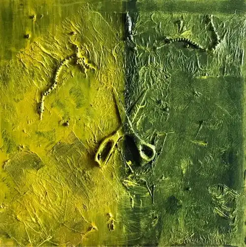 深圳中学油画工作室-综合材料绘画学生作品(二)