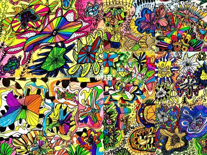 二年级创意儿童画梦境