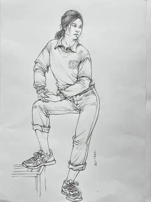 站姿速写