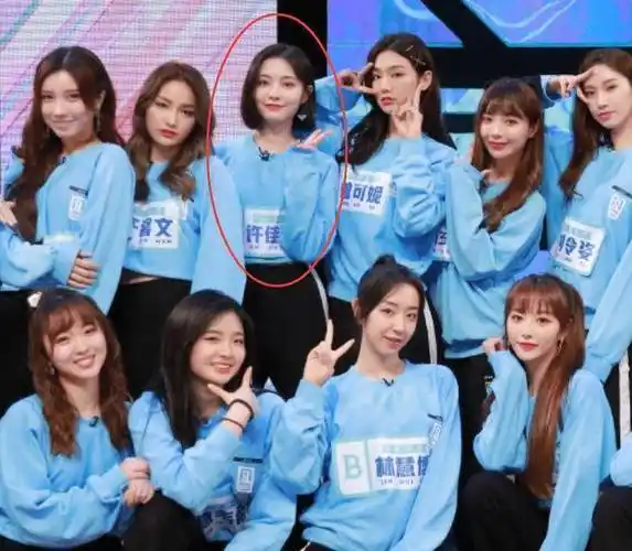 原创青2b班同学合照孔雪儿站在c位谁观察到许佳琪站在哪