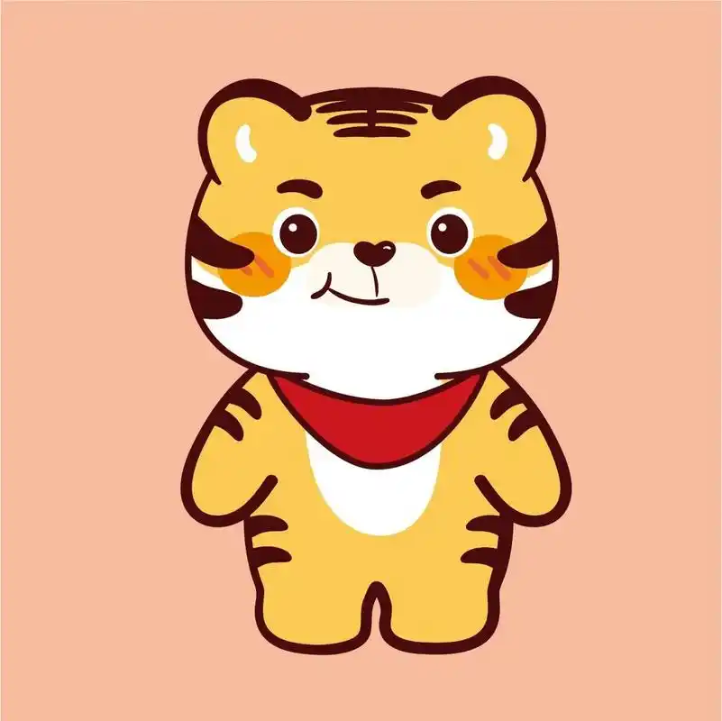 小老虎萌虎头像分享ip表情包卡通可爱生肖 虎小宝——微信表情包可