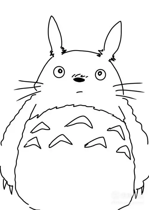 卡通简笔画龙猫怎么画优质