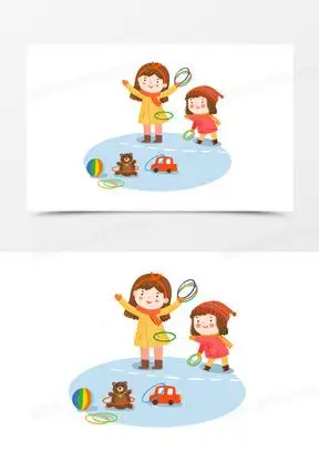 玩游戏卡通图片素材