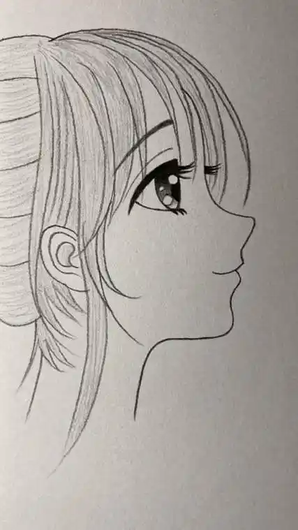 侧面画法简笔画手帐手绘简笔画教程文化绘画卡通人物动漫侧脸简笔画