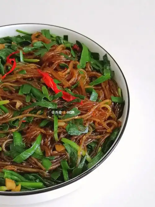 韭菜炒粉丝简单好吃的家常菜超简单