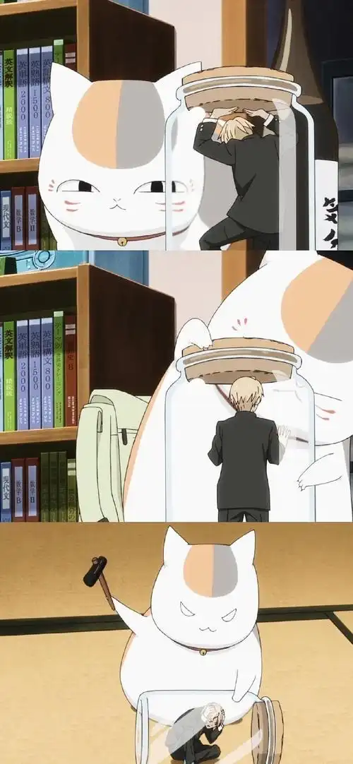 多彩壁纸543期|夏目友人帐卡通三格拼接壁纸