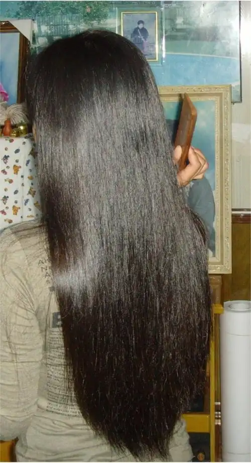 图文顺滑的秀发