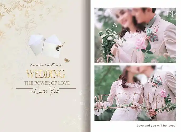 唯美婚纱相册 相册模板 婚纱照 婚纱相册 森女