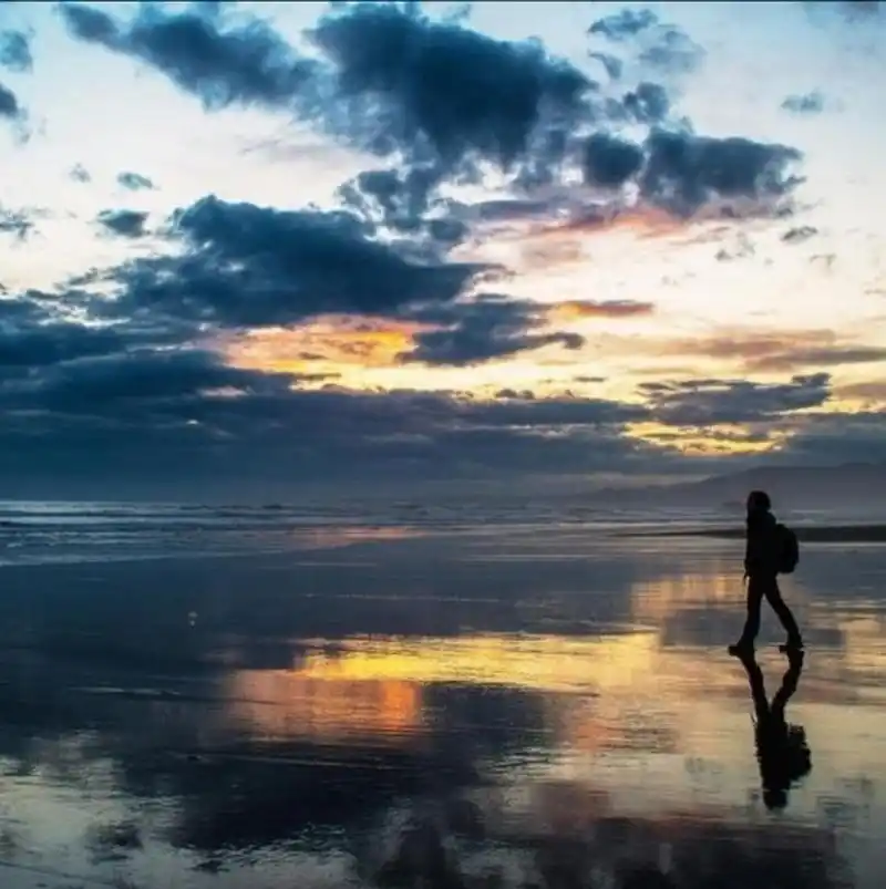 孤单黑色背影风景图头像