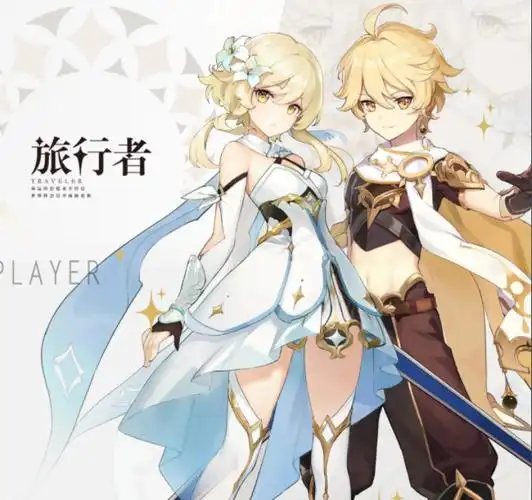 首先是主角里的"荧",荧和空是一对双生子,在跨越多个世界以后,降临在"