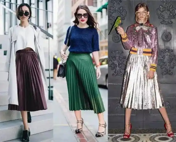 上胖下瘦的y型身材如何穿搭百褶裙