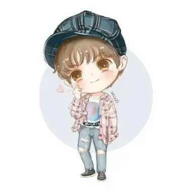 蔡徐坤动漫头像图片大全 高清q版的蔡徐坤手绘卡通萌图头像_明星头像