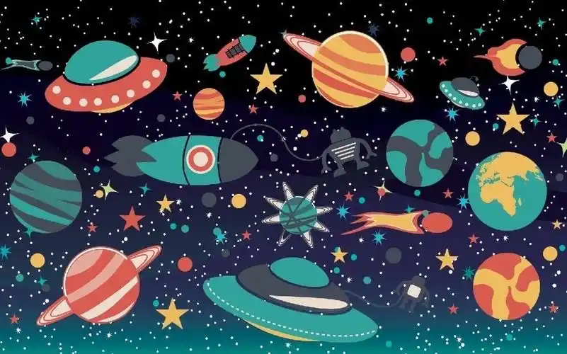 小班2组:炫彩星球(粘土画)