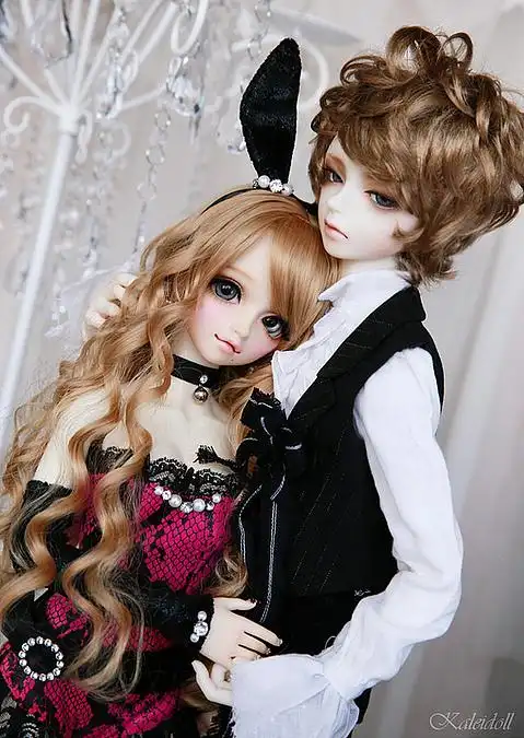 日本动漫sd娃娃bjd玩具人偶爱情情侣情人壁纸萌物头像