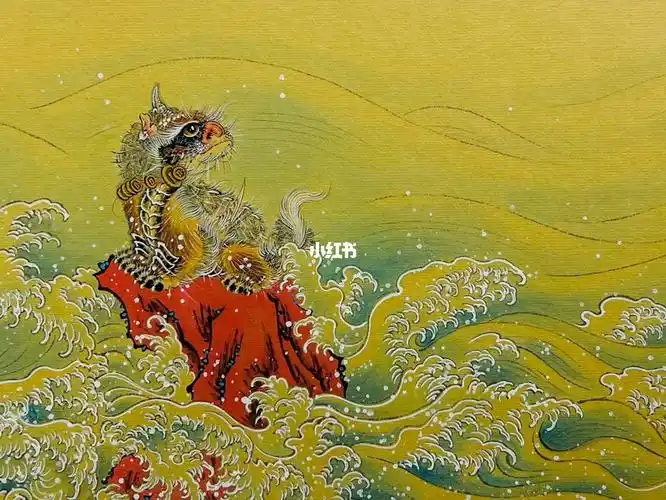 貔貅画家钱昆新作福绕门庭