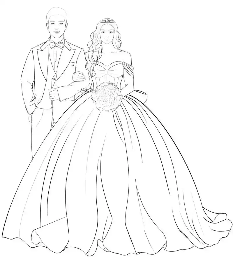 王子和公主的婚礼party.#手绘婚纱 #备婚攻略 #记录幸 - 抖音