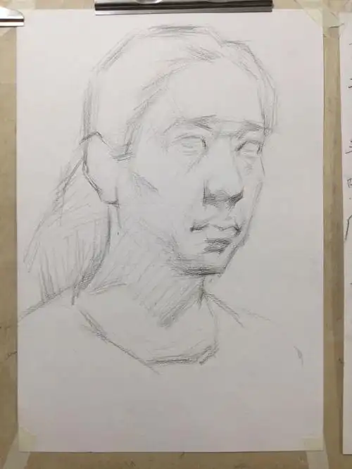 女中年四分之三侧面步骤解析