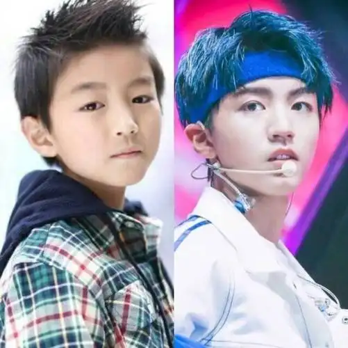 王俊凯成长对比图,时光就这样慢慢溜走.小土豆渐具男神模样