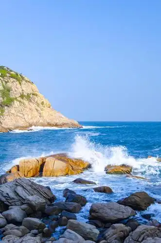香港石澳半岛海景风光 风光 蓝天 香港 大海 海浪 海岸 海景 海岛