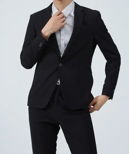 20cxf031xa黑色利家专柜春季新款绅士简约男士时尚休闲西服套装