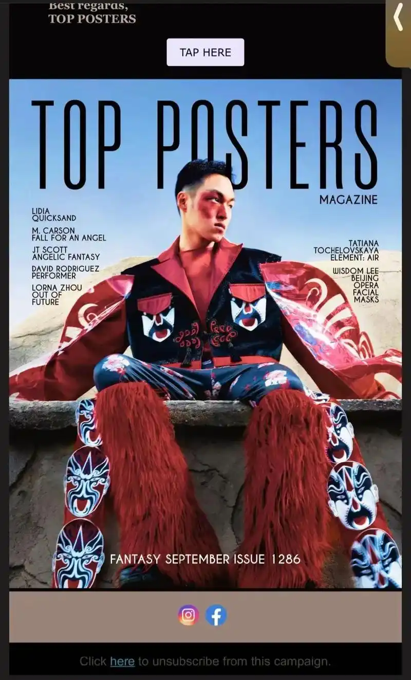 第二次上封面.美国艺术杂志top posters九月刊 服装 - 抖音