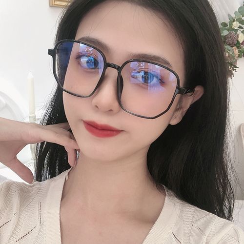 黑框眼镜显脸小防蓝光抗辐射近视眼镜女韩版潮护目平光镜素颜网红