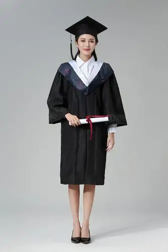 现货批发学士服大学生毕业礼服学院风硕士博士毕业服校长服披肩