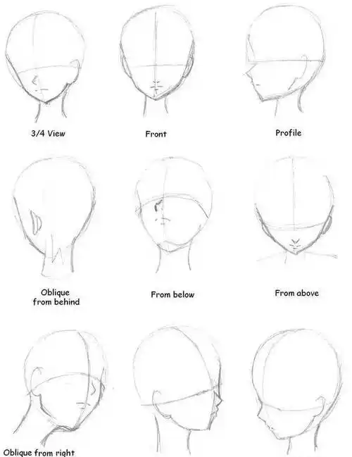 首页 图文教程 动漫绘画学习:动漫人物脸型画法及脸部结构比例