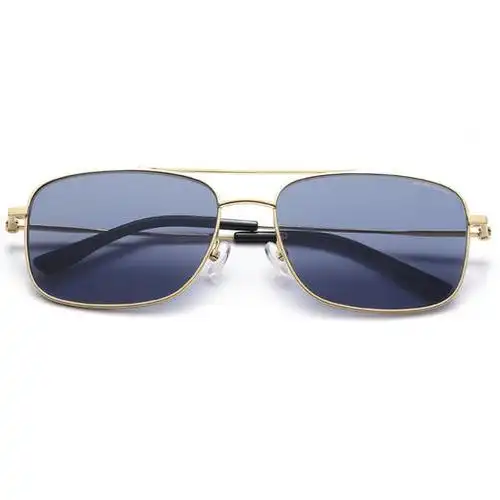 法国镁琦 monte varchi 太阳眼镜 mvs1984 c2 亮浅金 深蓝片