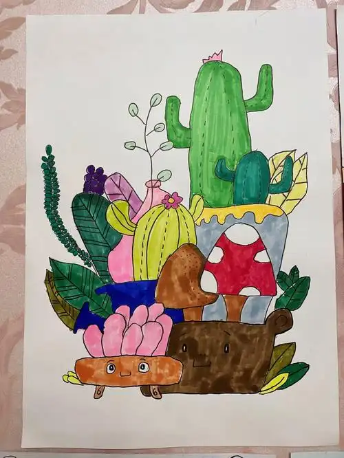 在美术班画的各种～不错