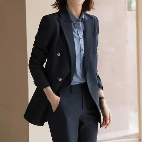 高端职业西装套装女春装气质大学生休闲面试正装外套女士工装西服