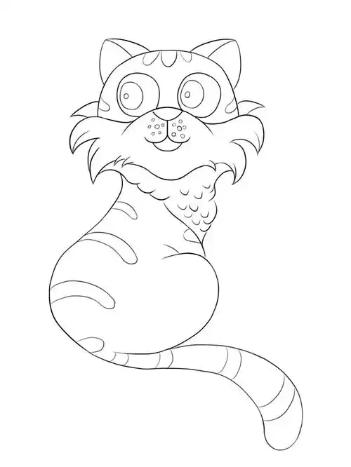 零基础自学插画猫咪