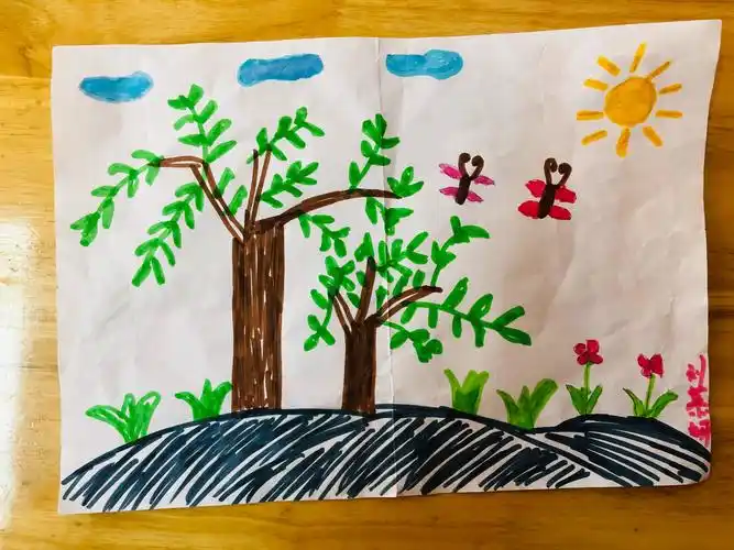 中一班周一分享:春天的足迹