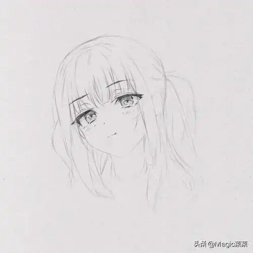 画二次元人物教程 动漫少女铅笔(画人物动漫少女简单易学)-天晟网