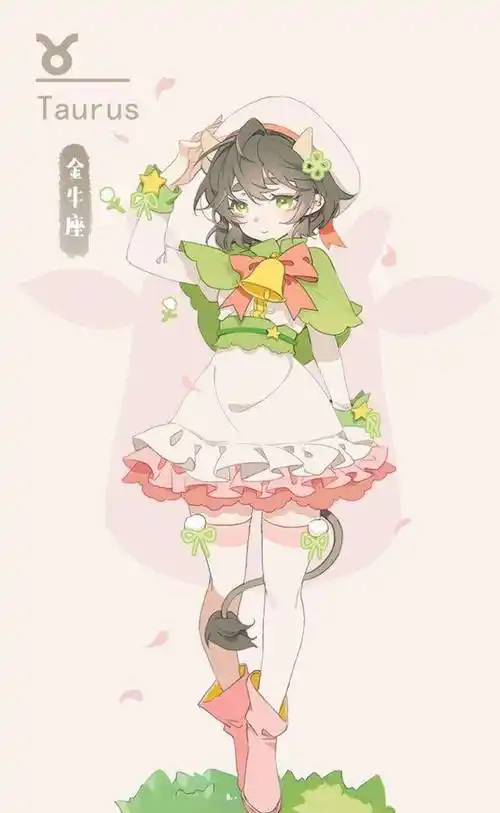 画师绘制12星座拟人化,金牛座是清新少女,射手座让人一见钟情_性格