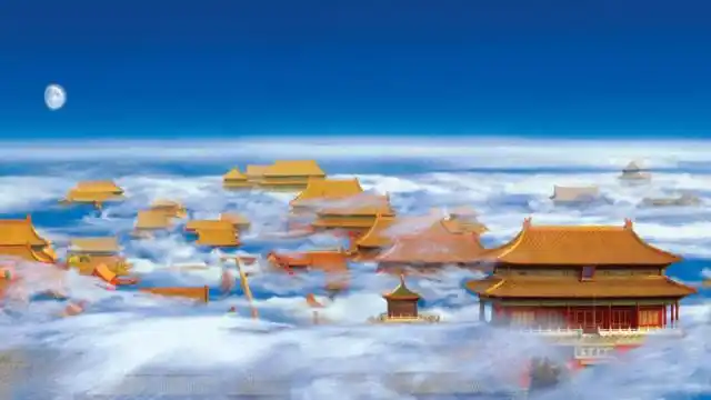 神话传说中的天宫真的存在吗据说有人在飞机上拍到了天宫的照片