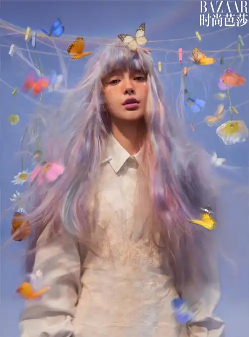 angelababy蝶恋花芭莎大片##杨颖时尚芭莎七月刊封面