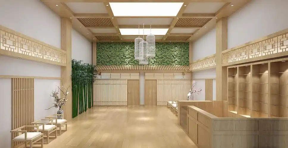 80平米的药店装修图片 高档中药店装修效果图