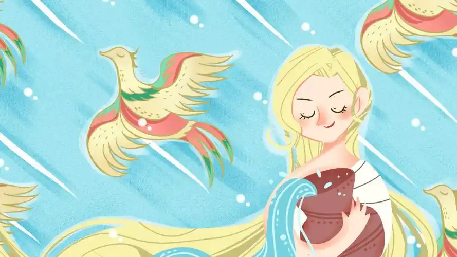 ps sai-板绘-水瓶座动漫插图