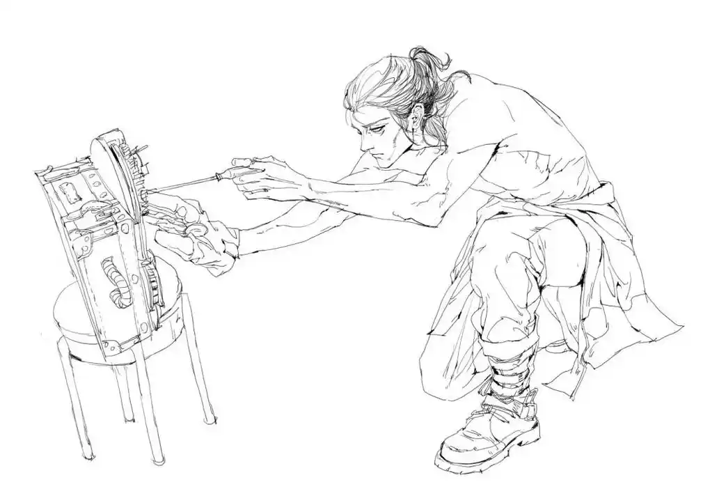 60天速写挑战赛打卡day1#速写#速写班长#线描 - 抖音