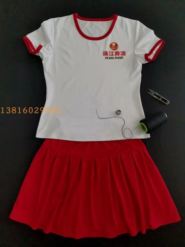 促销员服定制啤酒牛奶饮料销售员服装春秋女长袖服务员工作服定做