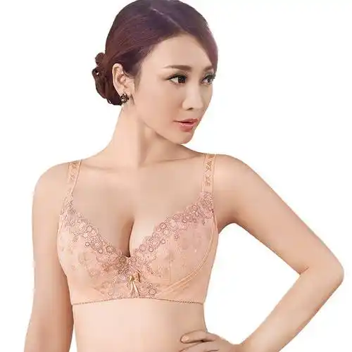 茜施尔柳岩同款3/4文胸薄款胸罩聚拢文胸收副乳调整型胸罩女士性感