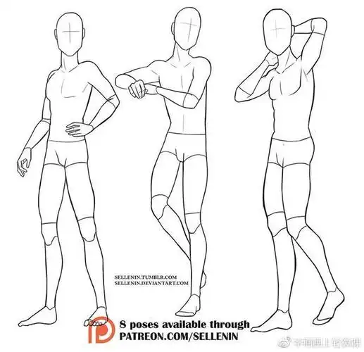 各类动漫人物动作姿势参考集!