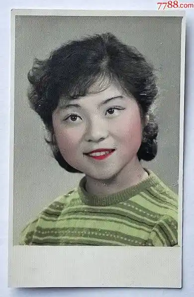 美女——手工上彩,卷发_老照片_力生坊【7788收藏__收藏热线】