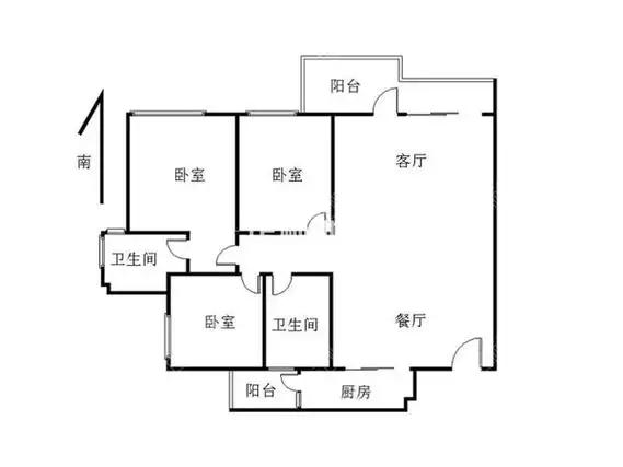 正顺好房 - 白蕉新城 105平精装三房 格局方正 一级物业南北通透,总价